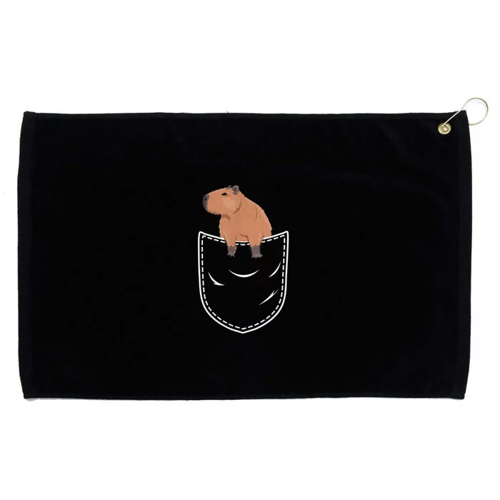 Pocket Capybara Rodent Capybara Owner Pet Animal Gifts Grommeted Golf Towel