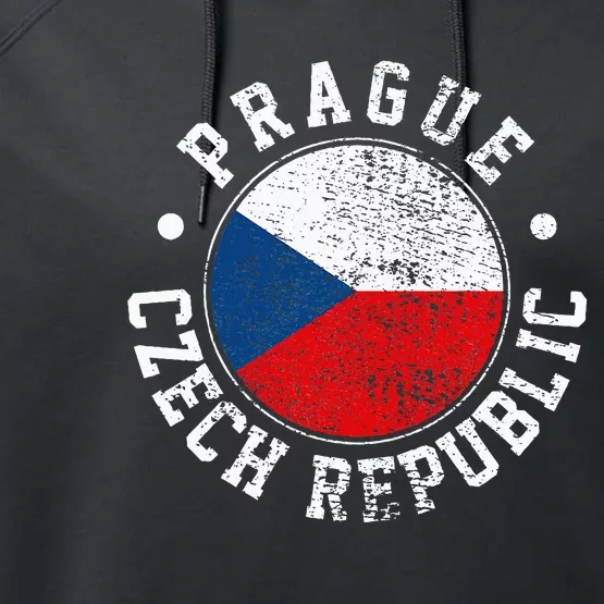 Prague Czech Republic Performance Fleece Hoodie