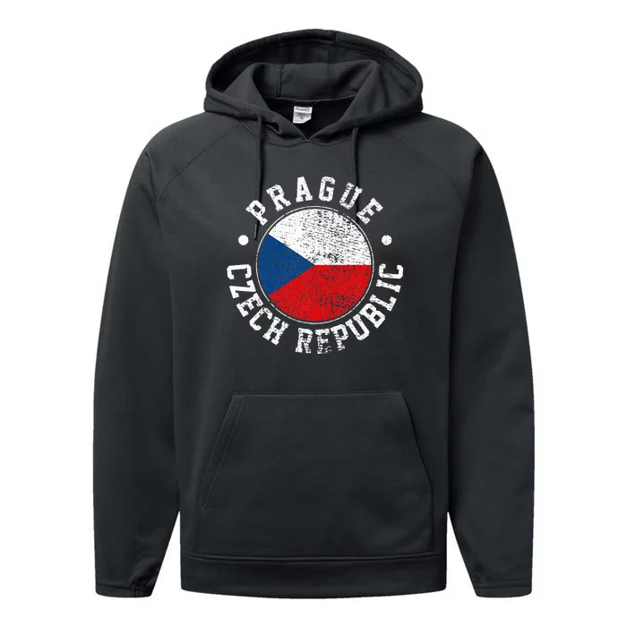 Prague Czech Republic Performance Fleece Hoodie