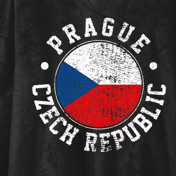 Prague Czech Republic Hooded Wearable Blanket