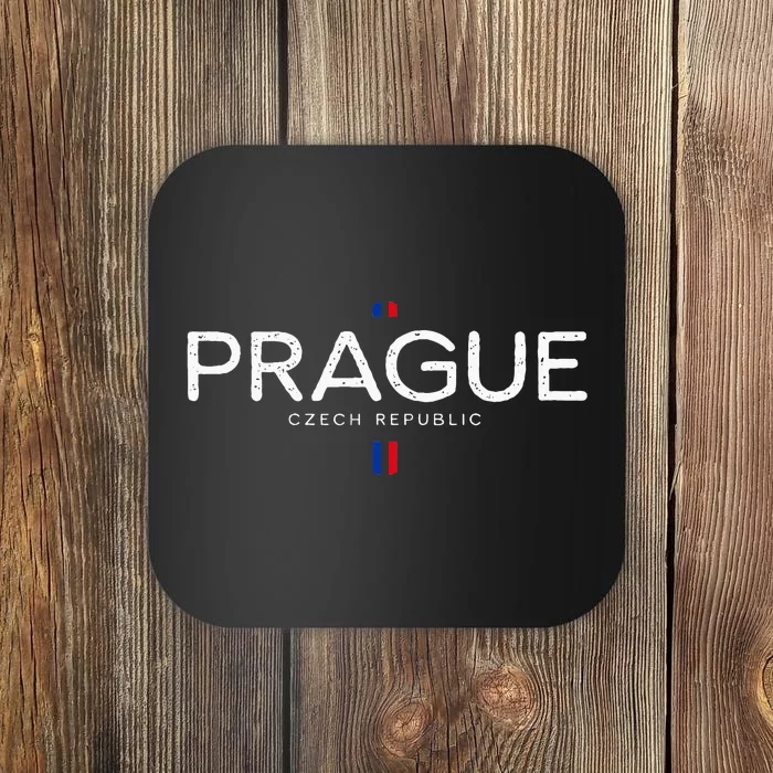 Prague Czech Republic Retro Vintage Coaster