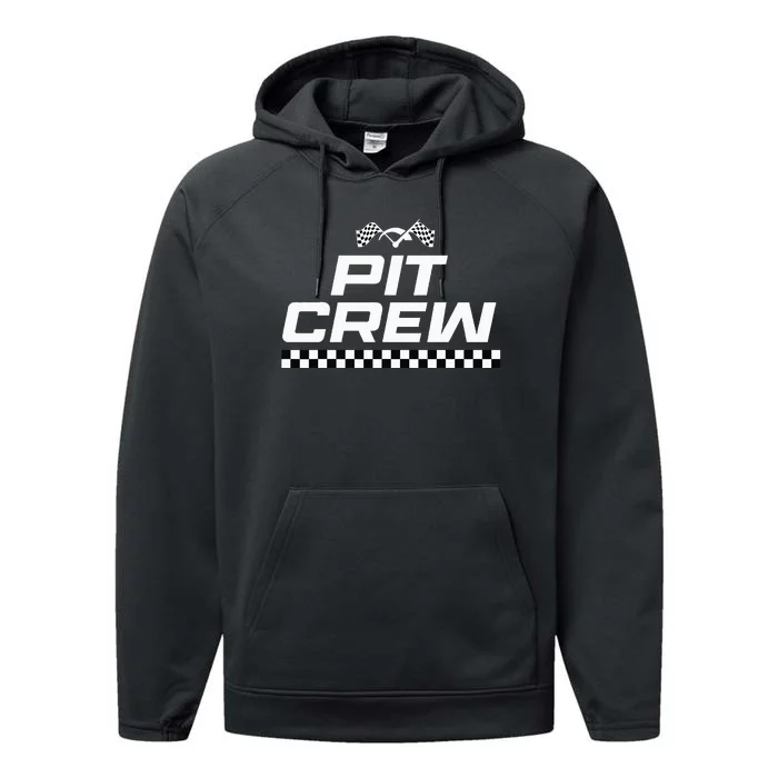 Pit Crew Race Car Apparel Pit Crew Performance Fleece Hoodie