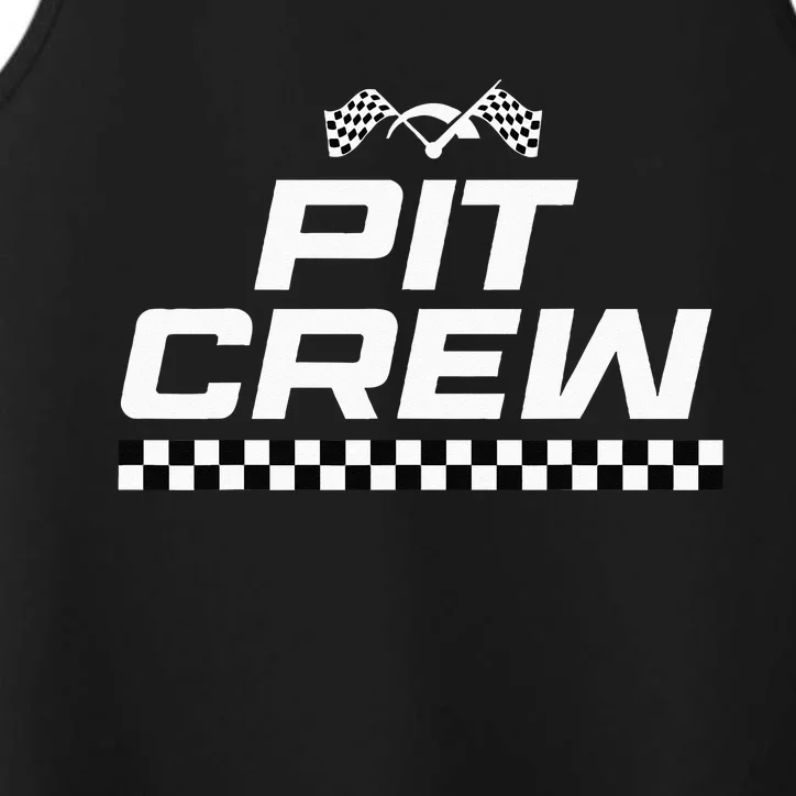 Pit Crew Race Car Apparel Pit Crew Performance Tank