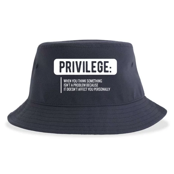 Privilege, Civil Rights, Equality VNeck Sustainable Bucket Hat