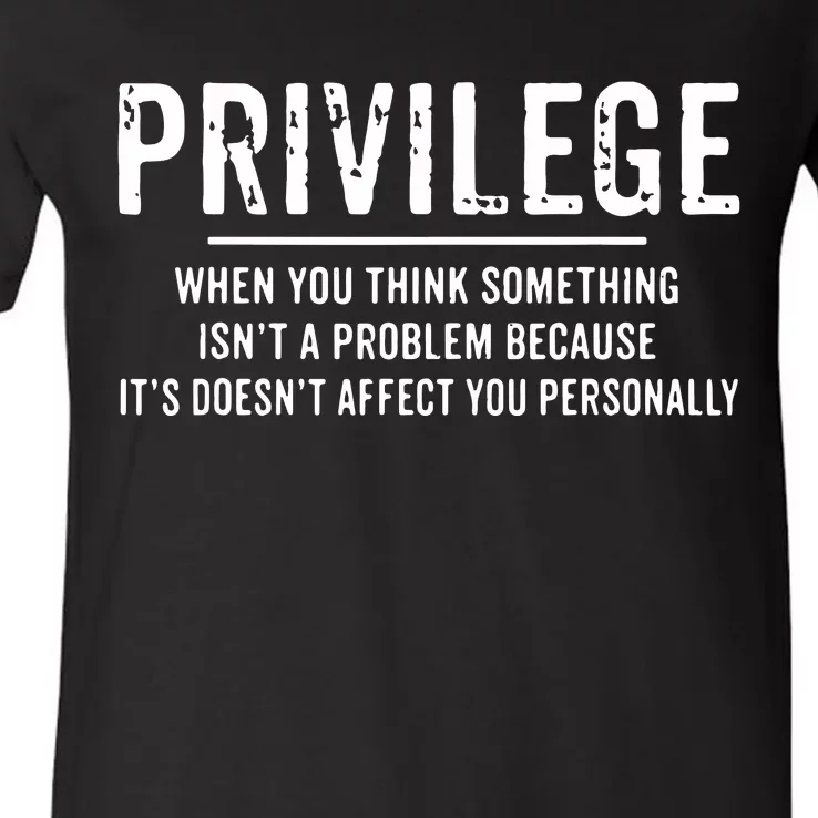 Privilege, Civil Rights, Equality VNeck V-Neck T-Shirt