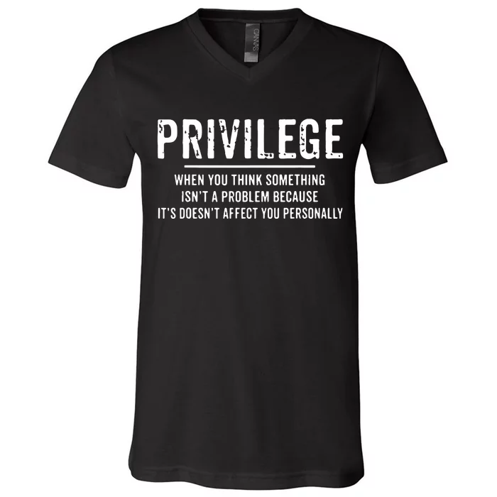 Privilege, Civil Rights, Equality VNeck V-Neck T-Shirt