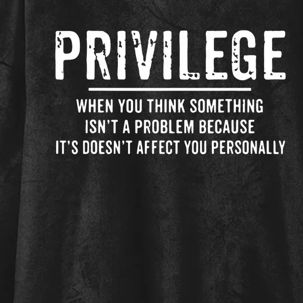 Privilege, Civil Rights, Equality VNeck Hooded Wearable Blanket