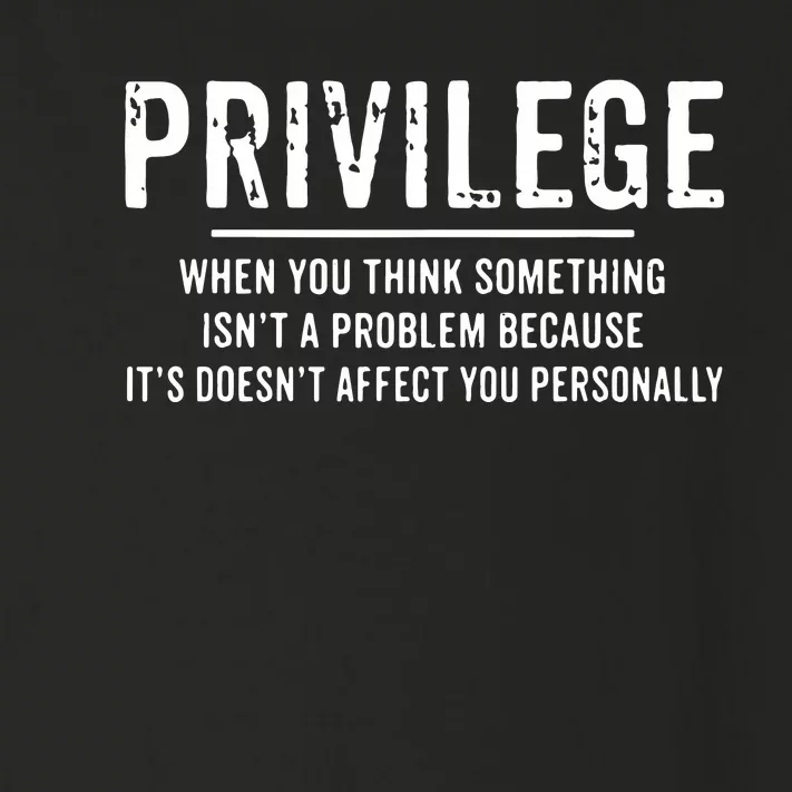 Privilege, Civil Rights, Equality VNeck Toddler Long Sleeve Shirt