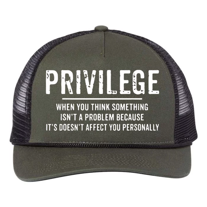 Privilege, Civil Rights, Equality VNeck Retro Rope Trucker Hat Cap