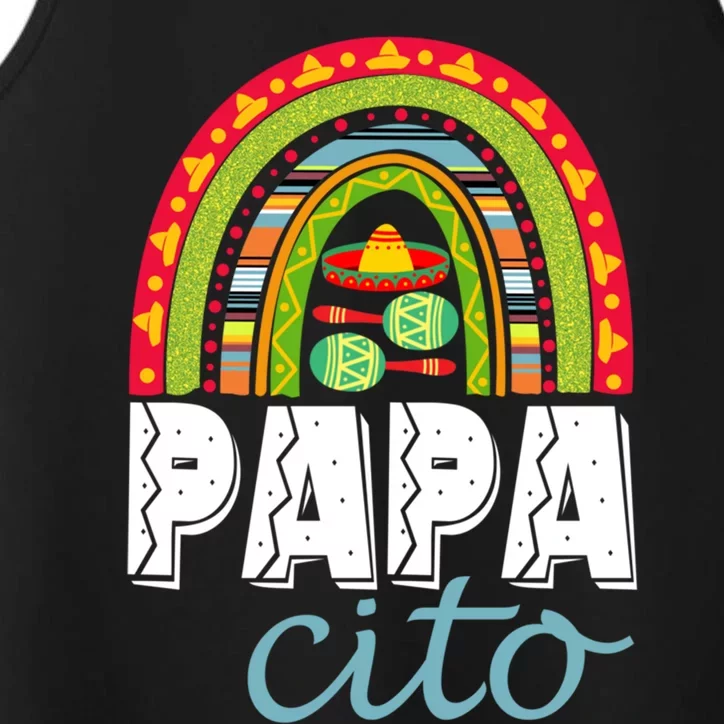 Papa Cito Rainbow Funny Mexican Food Foodie Love Gift Performance Tank