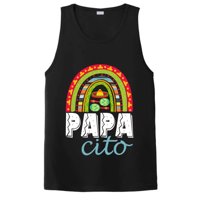 Papa Cito Rainbow Funny Mexican Food Foodie Love Gift Performance Tank