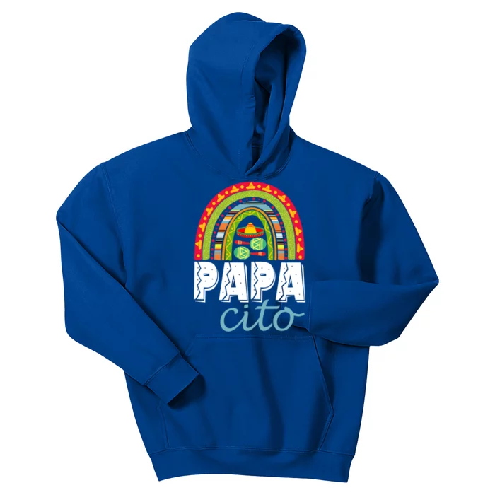 Papa Cito Rainbow Funny Mexican Food Foodie Love Gift Kids Hoodie