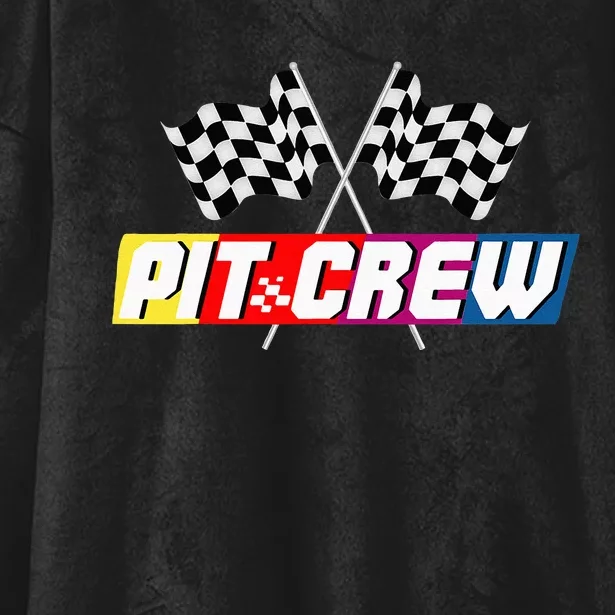 Pit Crew Racing Car Lover Hooded Wearable Blanket