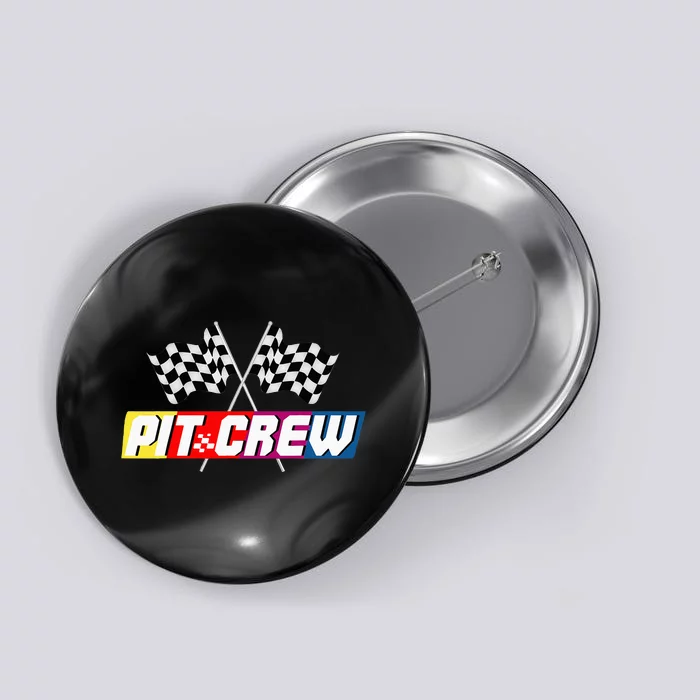 Pit Crew Racing Car Lover Button