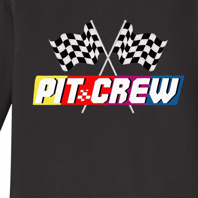 Pit Crew Racing Car Lover Baby Long Sleeve Bodysuit