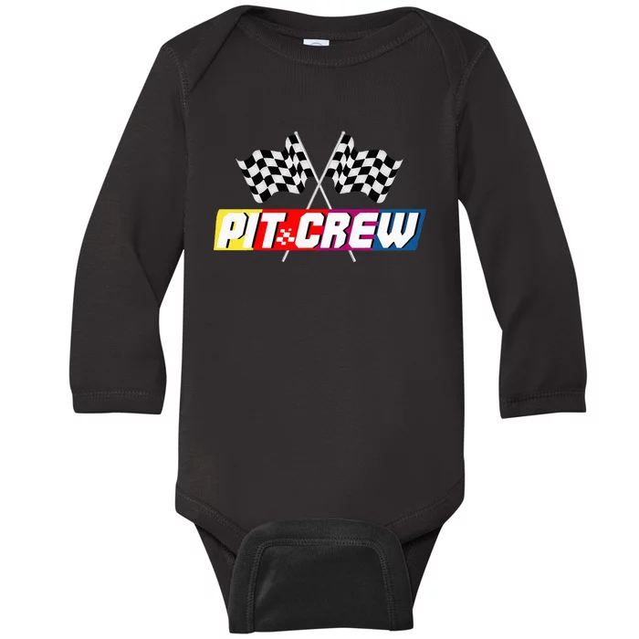 Pit Crew Racing Car Lover Baby Long Sleeve Bodysuit