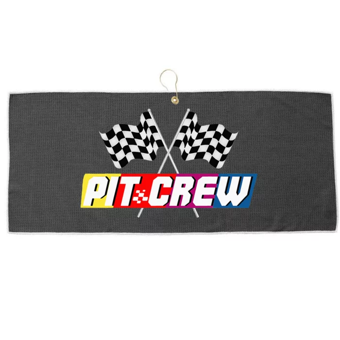 Pit Crew Racing Car Lover Large Microfiber Waffle Golf Towel