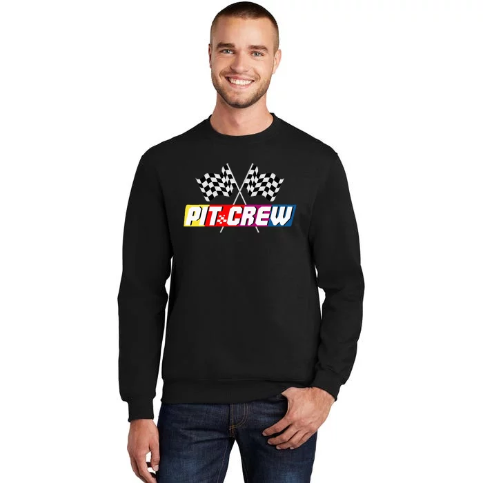 Pit Crew Racing Car Lover Tall Sweatshirt