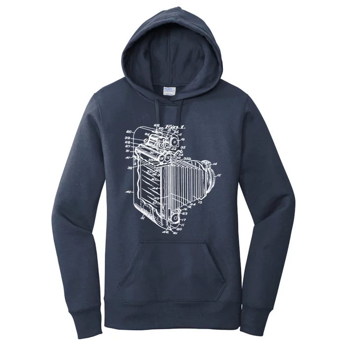 Photo Camera Retro Historical Drawing Camera Photographer Gift Women's Pullover Hoodie