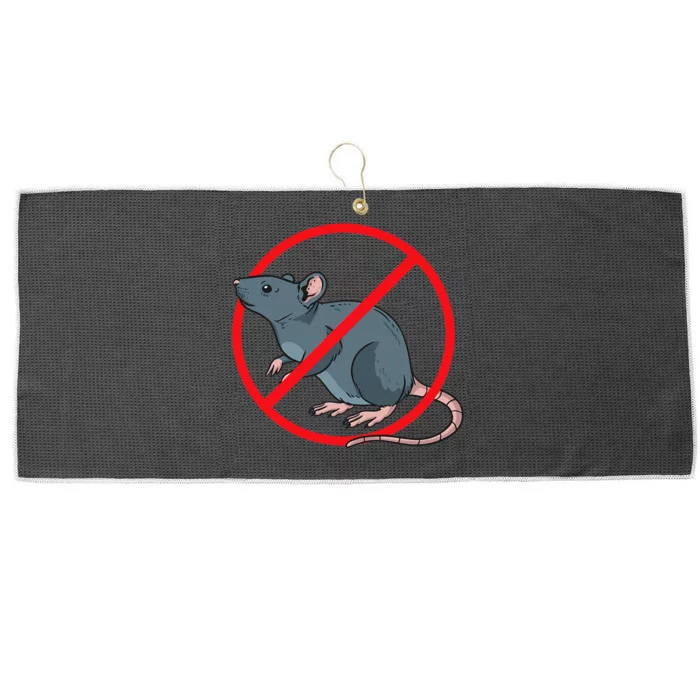 Pest Control Rat Exterminator No Rat Sign Large Microfiber Waffle Golf Towel