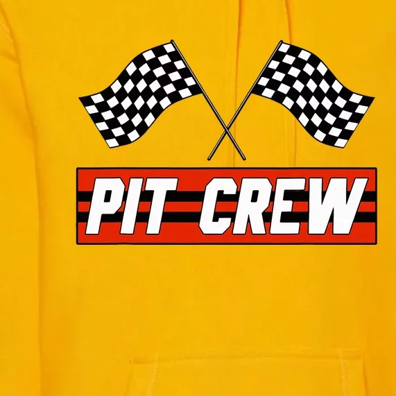 Pit Crew Race Car Hosting Parties Premium Hoodie