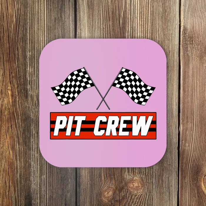 Pit Crew Race Car Hosting Parties Coaster