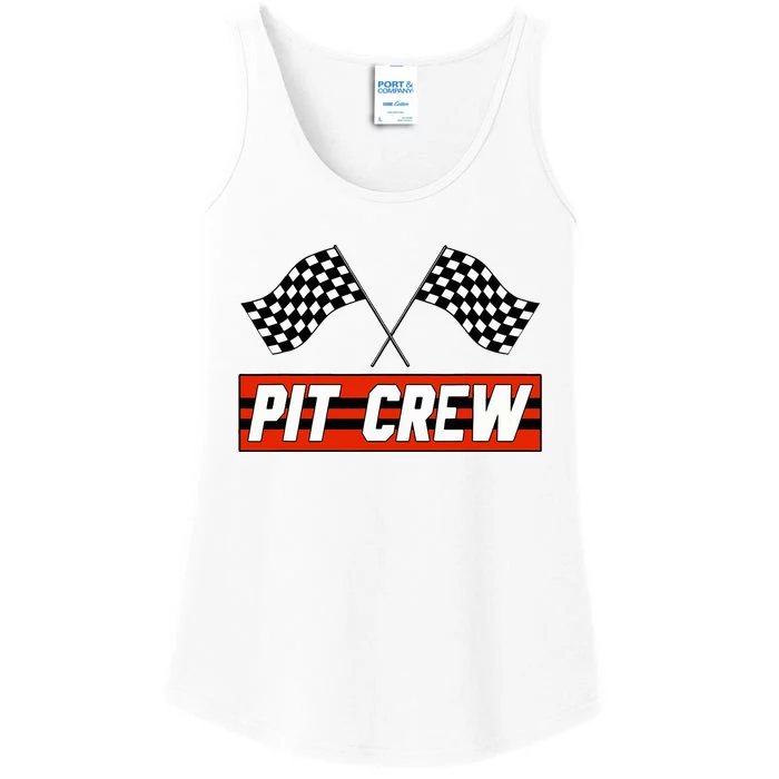 Pit Crew Race Car Hosting Parties Ladies Essential Tank