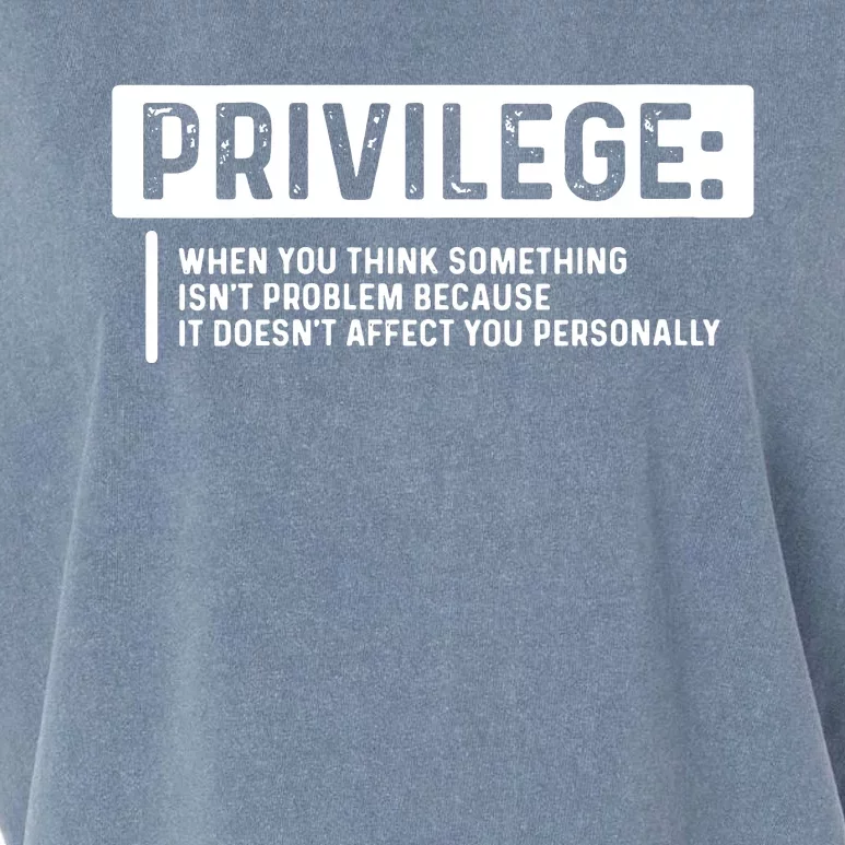 Privilege, Civil Rights, Equality VNeck Garment-Dyed Women's Muscle Tee