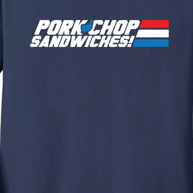 Pork Chop Sandwiches Kids Long Sleeve Shirt