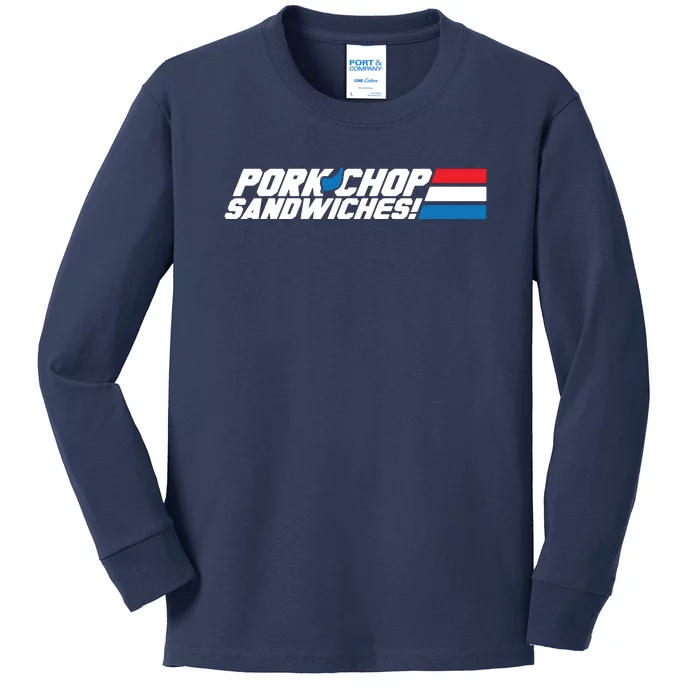 Pork Chop Sandwiches Kids Long Sleeve Shirt