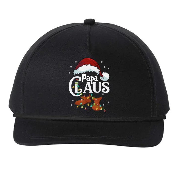 Papa Claus Santa Hat Matching Christmas Family Group Snapback Five-Panel Rope Hat