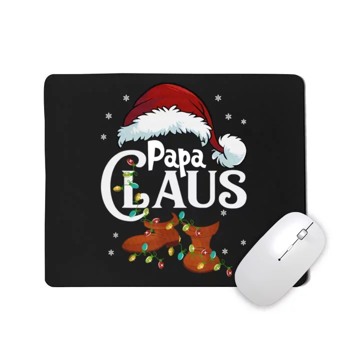 Papa Claus Santa Hat Matching Christmas Family Group Mousepad