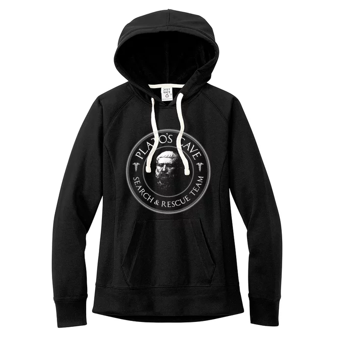 Plato's Cave Search & Rescue Team Philosophy Women's Fleece Hoodie