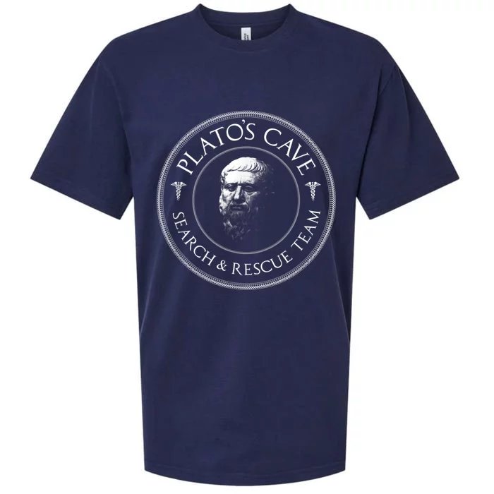 Plato's Cave Search & Rescue Team Philosophy Sueded Cloud Jersey T-Shirt