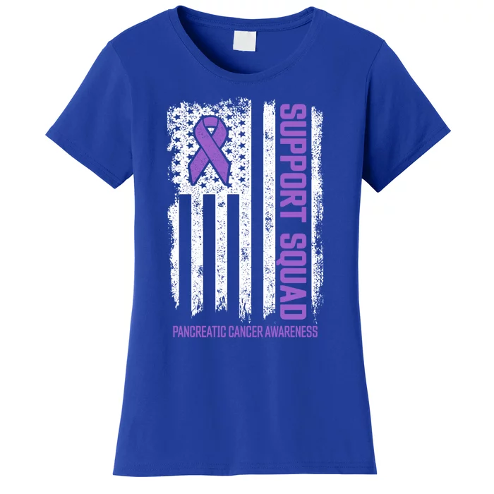 Pancreatic Cancer Support Squad Pancreatic Cancer Awareness Gift Women's T-Shirt