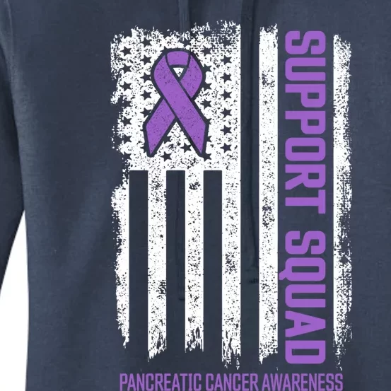 Pancreatic Cancer Support Squad Pancreatic Cancer Awareness Gift Women's Pullover Hoodie