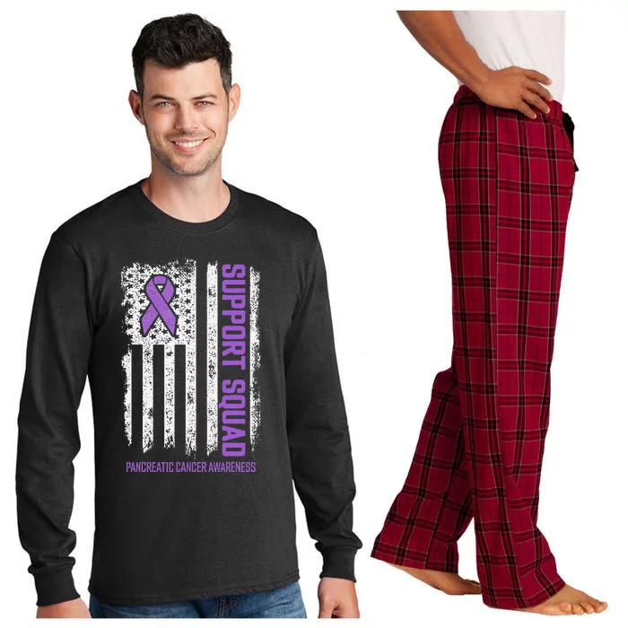 Pancreatic Cancer Support Squad Pancreatic Cancer Awareness Long Sleeve Pajama Set