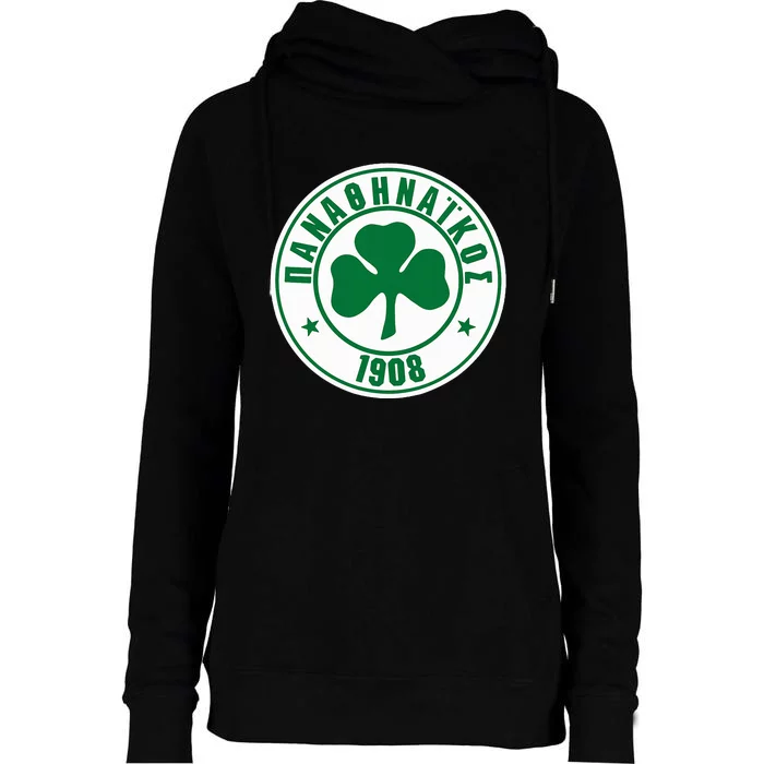 Panathinaikos Club Supporter Fan Greece Greek Womens Funnel Neck Pullover Hood