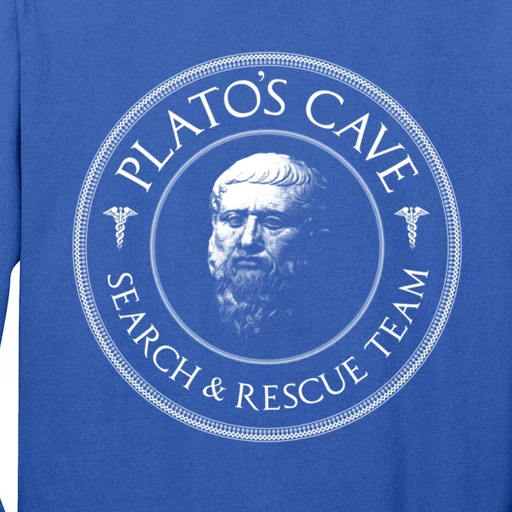 Plato's Cave Search And Rescue Team Funny Philosopher Gift Tall Long Sleeve T-Shirt