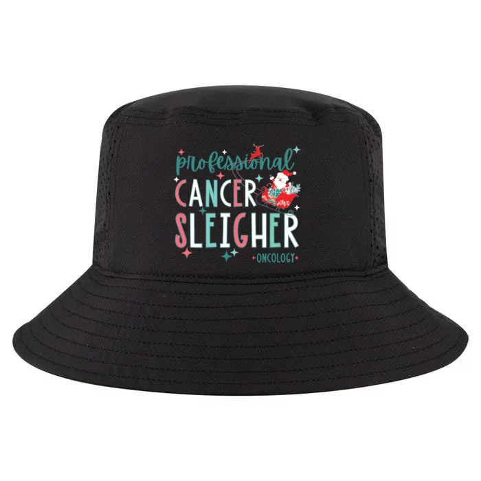 Professional Cancer Sleigher Oncology Nurse Christmas Women Cool Comfort Performance Bucket Hat