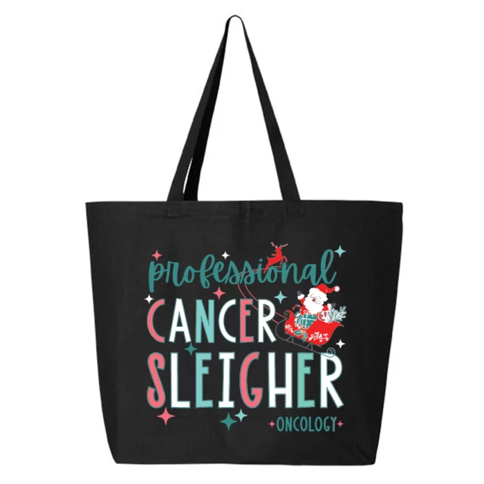 Professional Cancer Sleigher Oncology Nurse Christmas Women 25L Jumbo Tote