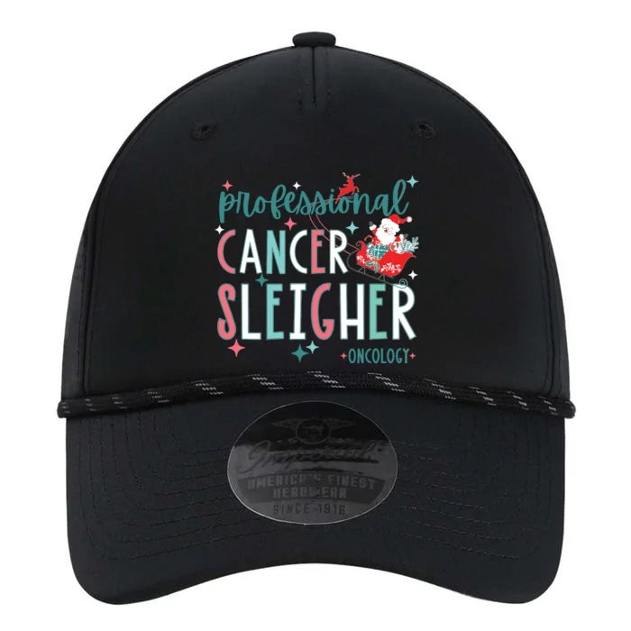 Professional Cancer Sleigher Oncology Nurse Christmas Women Performance The Dyno Cap