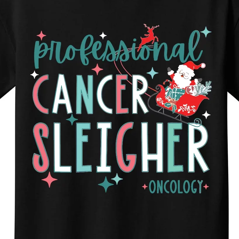 Professional Cancer Sleigher Oncology Nurse Christmas Women Kids T-Shirt