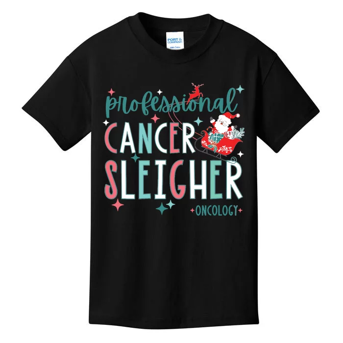 Professional Cancer Sleigher Oncology Nurse Christmas Women Kids T-Shirt