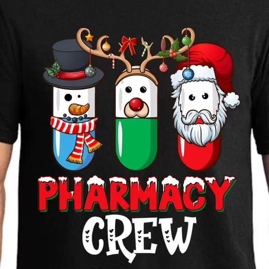 Pharmacy Crew Santa Claus Pills Pharmacist Christmas Pajama Gift Pajama Set