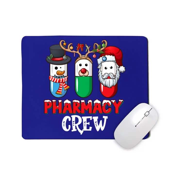 Pharmacy Crew Santa Claus Pills Pharmacist Christmas Pajama Gift Mousepad