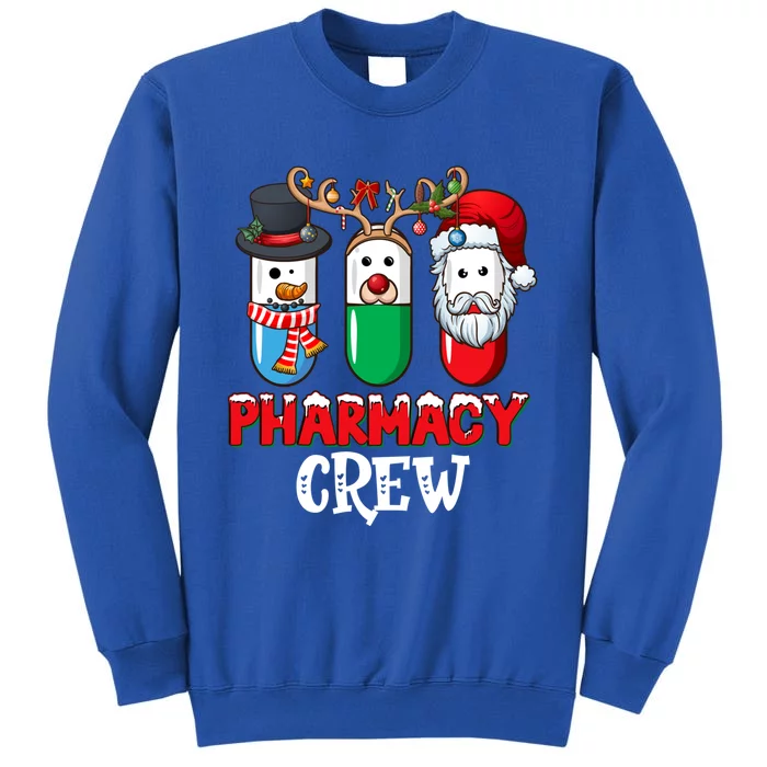 Pharmacy Crew Santa Claus Pills Pharmacist Christmas Pajama Gift Tall Sweatshirt