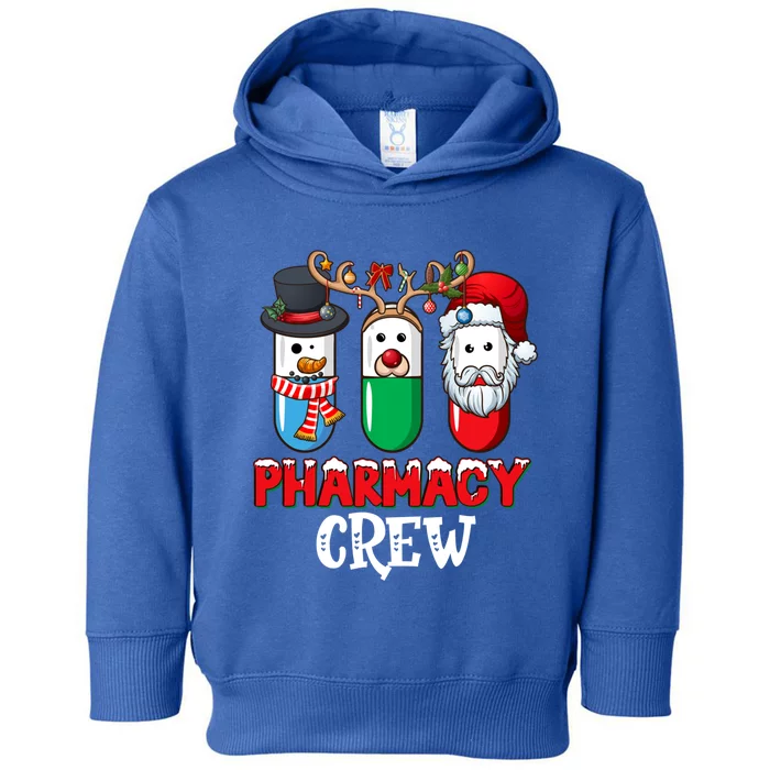 Pharmacy Crew Santa Claus Pills Pharmacist Christmas Pajama Gift Toddler Hoodie