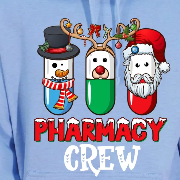 Pharmacy Crew Santa Claus Pills Pharmacist Christmas Pajama Gift Unisex Surf Hoodie