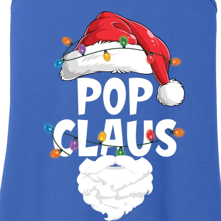 Pop Claus Santa Funny Christmas Pajama Matching Family Meaningful Gift Ladies Essential Tank